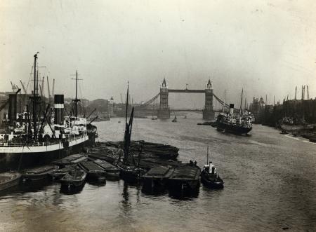 River Thames with Ships