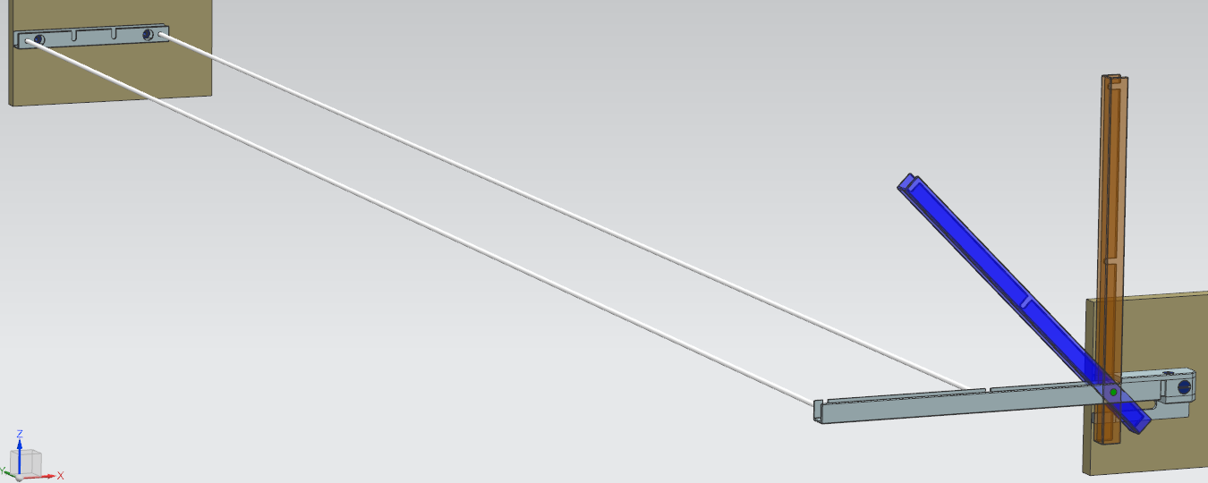 Leinenhalter als CAD- Baugruppe