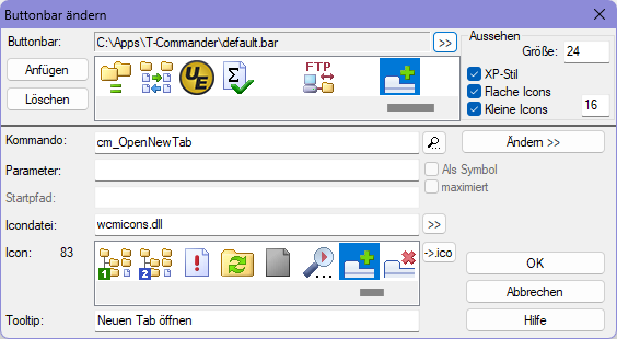 T-Commander Buttonbar